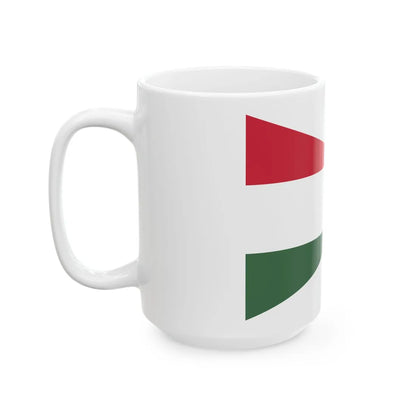 Senior Commanders Pennant of Hungary 1921-1939 (Hungary) White Coffee Mug - Go Mug Yourself