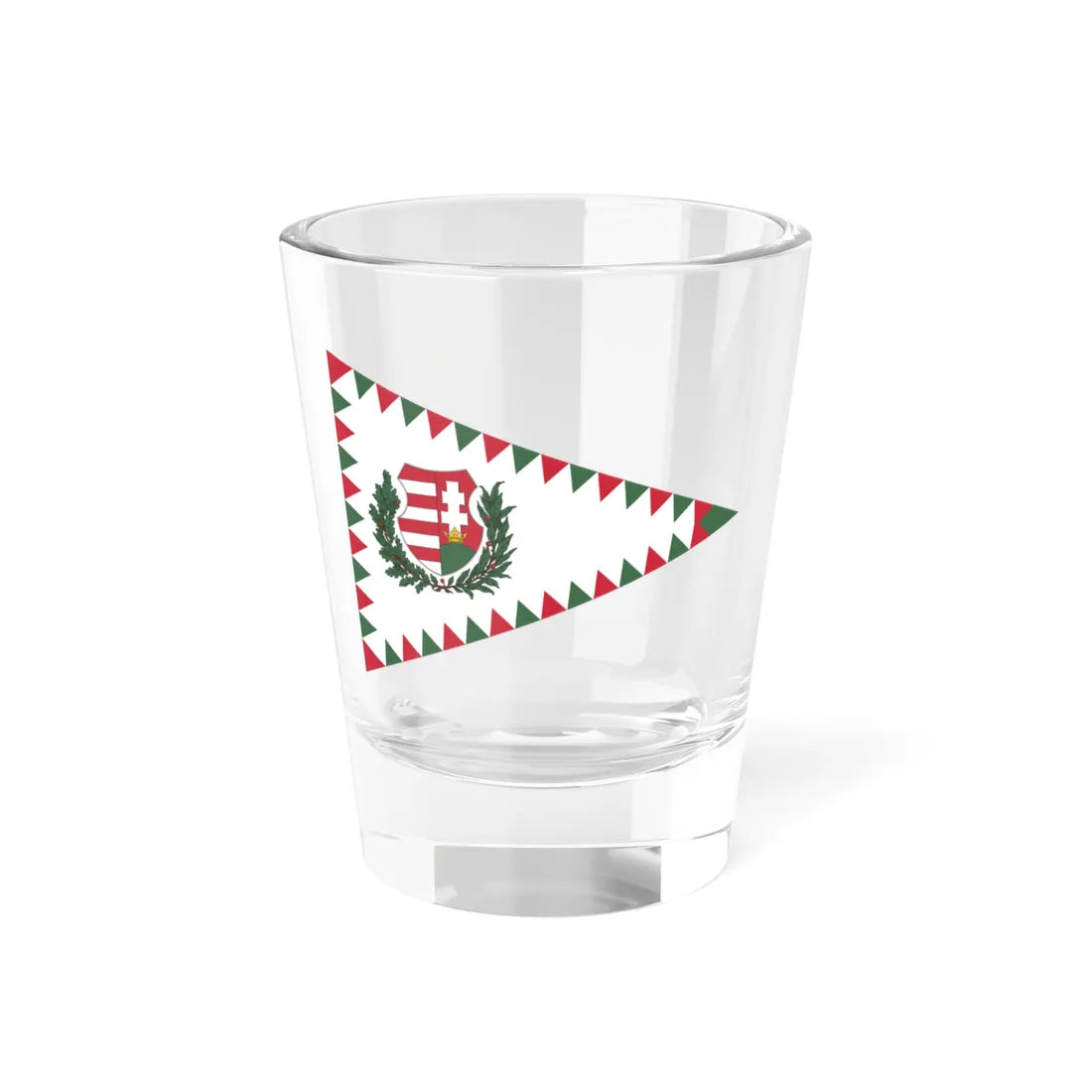 Senior Commanders Pennant of Hungary 1948-1950 (Hungary) Shot Glass 1.5oz 1.5oz - Go Mug Yourself