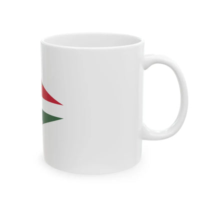 Senior Commanders Pennant of Hungary 1950-1955 (Hungary) White Coffee Mug - Go Mug Yourself