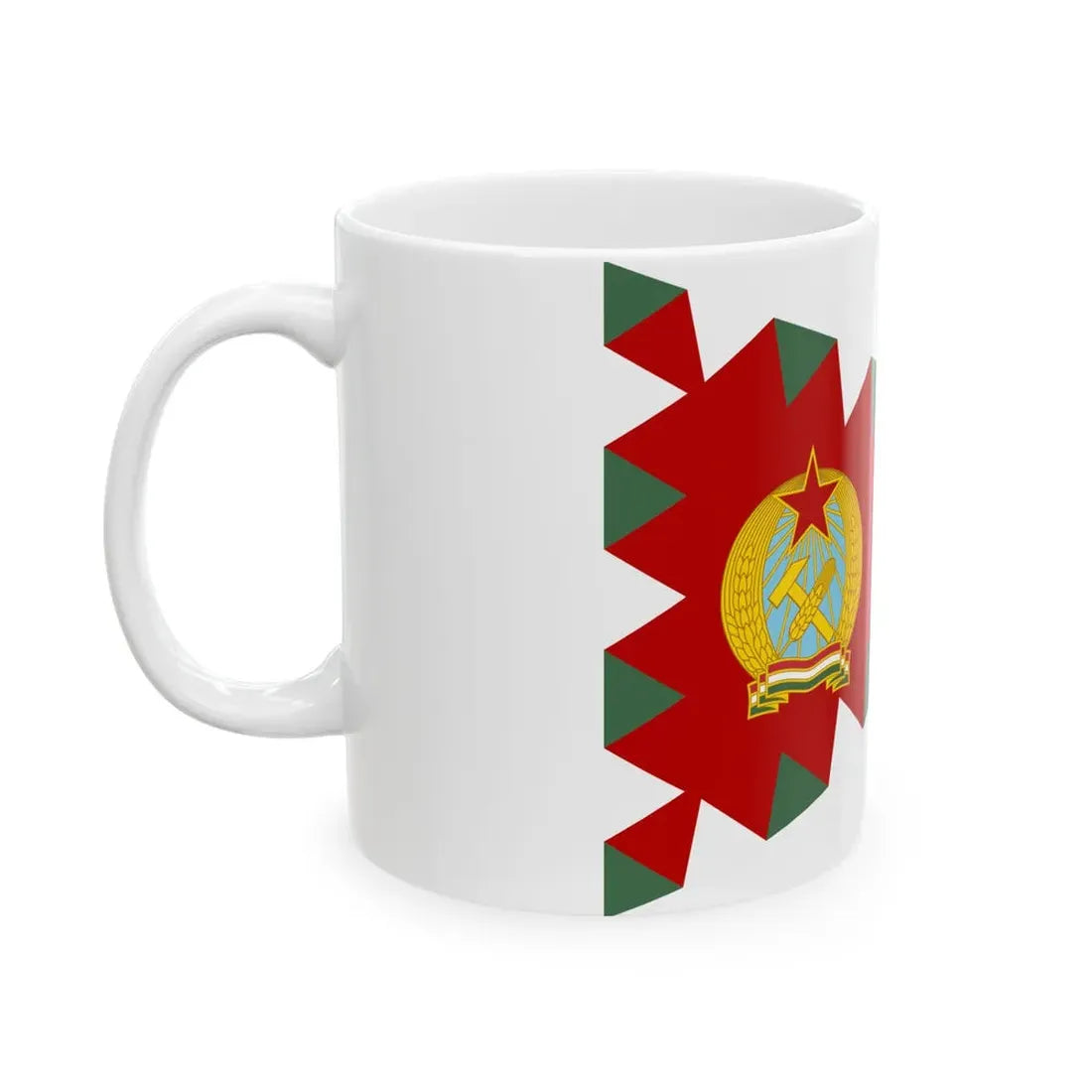 Senior Commanders Pennant of Hungary 1955-1957 (Hungary) White Coffee Mug - Go Mug Yourself