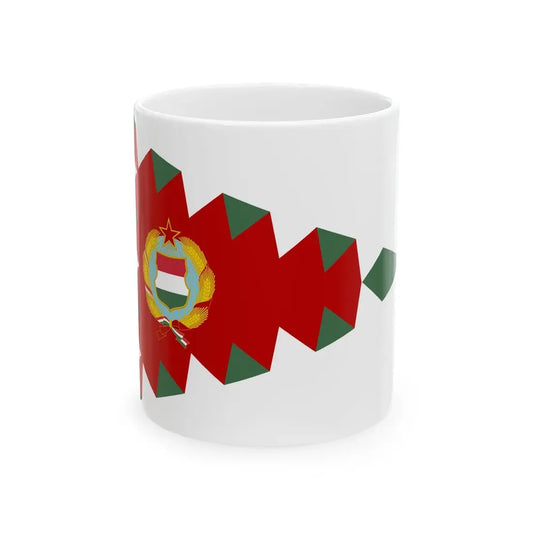Senior Commanders Pennant of Hungary 1957-1991 (Hungary) White Coffee Mug 11oz - Go Mug Yourself