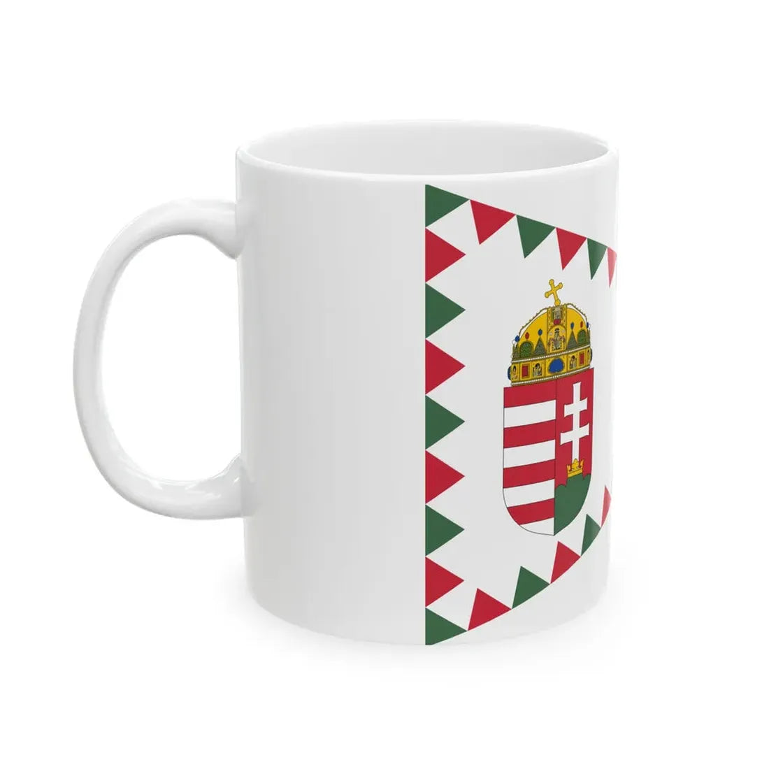 Senior Commanders Pennant of Hungary (Hungary) White Coffee Mug - Go Mug Yourself