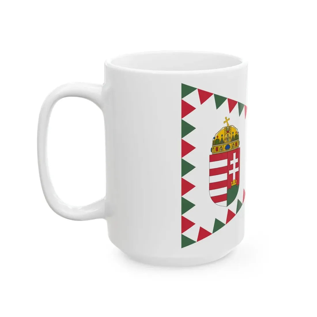 Senior Commanders Pennant of Hungary (Hungary) White Coffee Mug - Go Mug Yourself