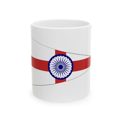 Senior Officer of the Indian Navy pennant border (India) White Coffee Mug 11oz - Go Mug Yourself