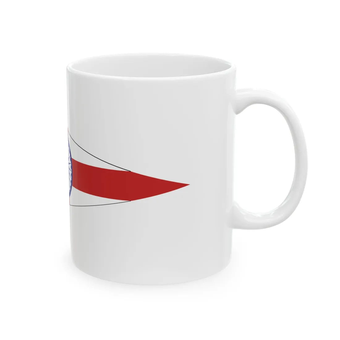 Senior Officer of the Indian Navy pennant border (India) White Coffee Mug - Go Mug Yourself