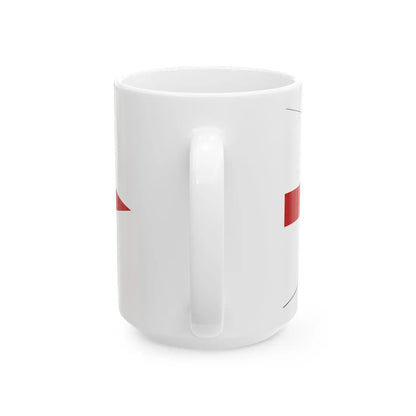 Senior Officer of the Indian Navy pennant border (India) White Coffee Mug - Go Mug Yourself