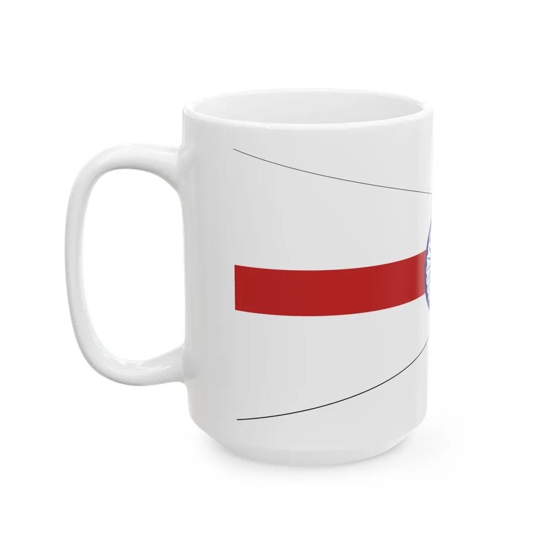 Senior Officer of the Indian Navy pennant border (India) White Coffee Mug - Go Mug Yourself