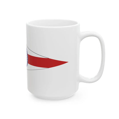 Senior Officer of the Indian Navy pennant border (India) White Coffee Mug - Go Mug Yourself
