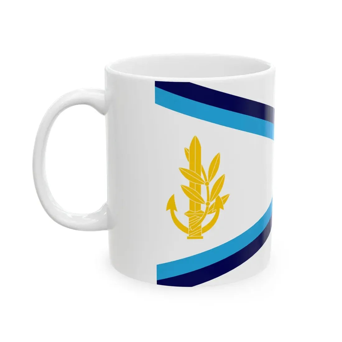 Senior Officers Pendant of the Israeli Navy (Israel) White Coffee Mug - Go Mug Yourself