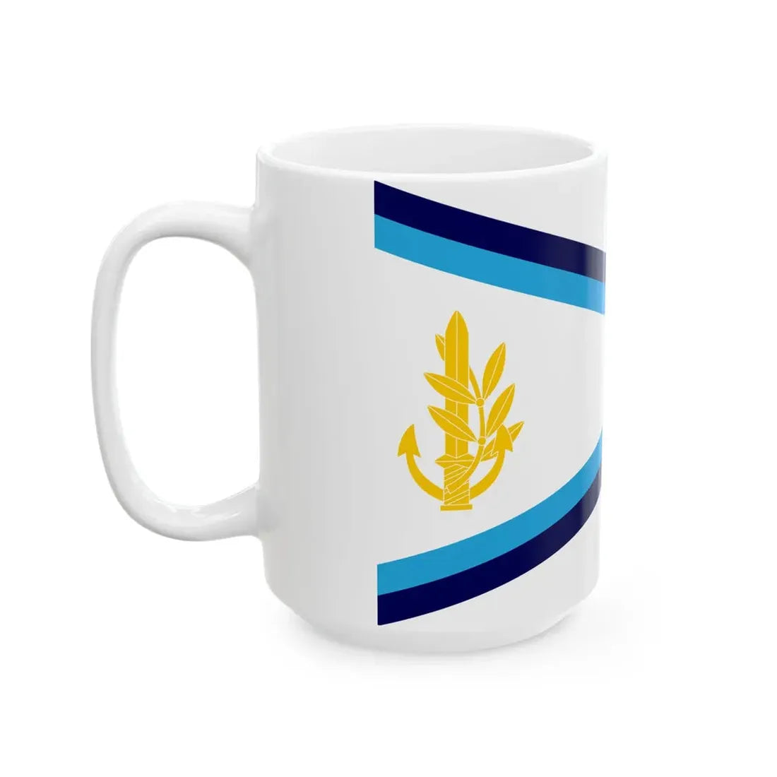 Senior Officers Pendant of the Israeli Navy (Israel) White Coffee Mug - Go Mug Yourself