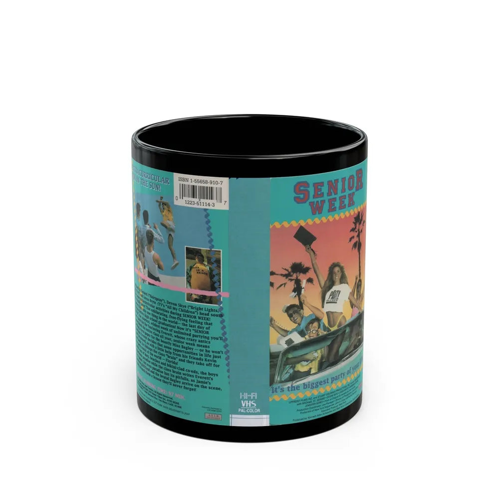 SENIOR WEEK (VHS COVER) - Black Coffee Mug-11oz-Go Mug Yourself