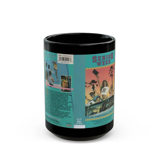 SENIOR WEEK (VHS COVER) - Black Coffee Mug 15oz - Go Mug Yourself