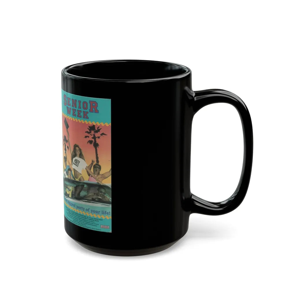 SENIOR WEEK (VHS COVER) - Black Coffee Mug-Go Mug Yourself