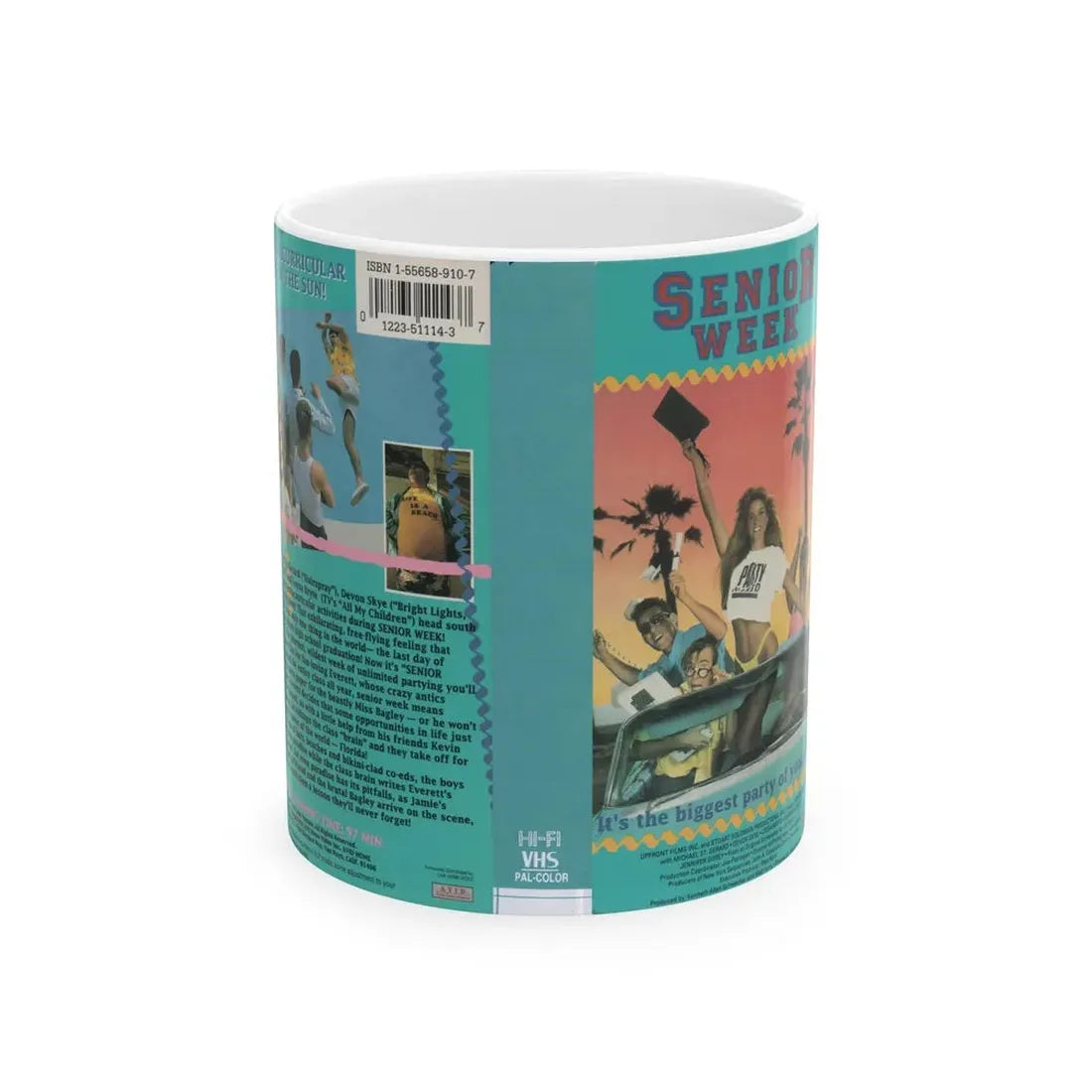 SENIOR WEEK (VHS COVER) - White Coffee Mug 11oz - Go Mug Yourself