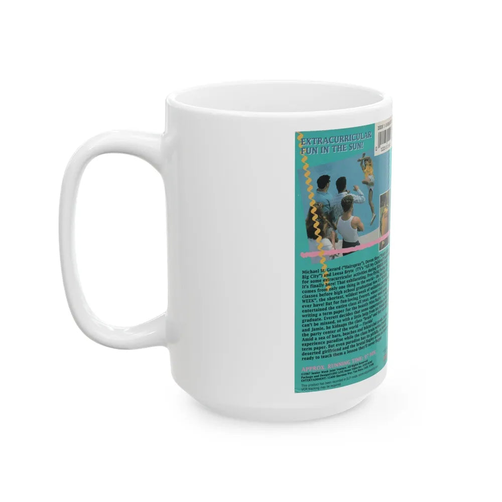 SENIOR WEEK (VHS COVER) - White Coffee Mug-Go Mug Yourself