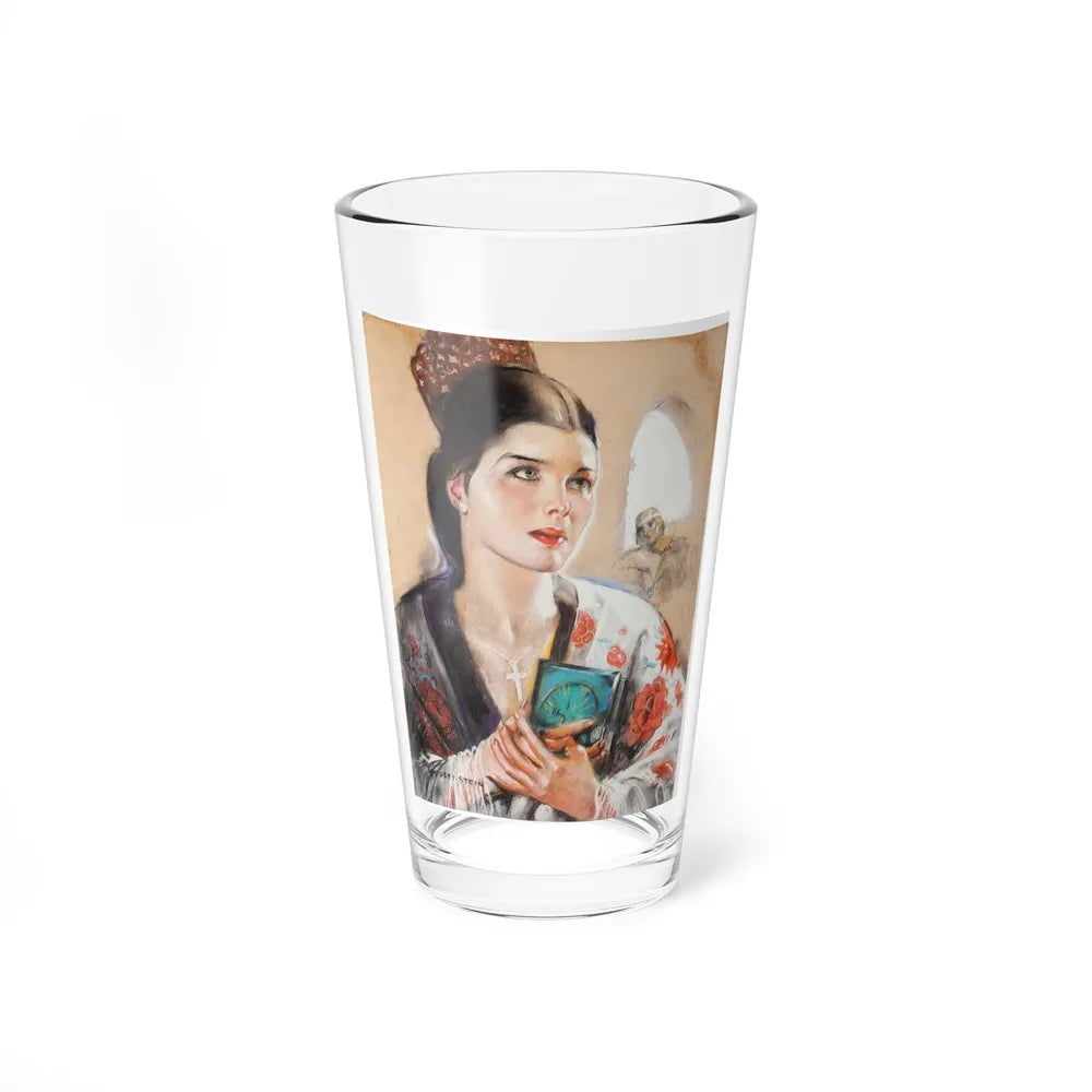 Senorita (Magazine Illustration) Pint Glass 16oz-16oz-Go Mug Yourself