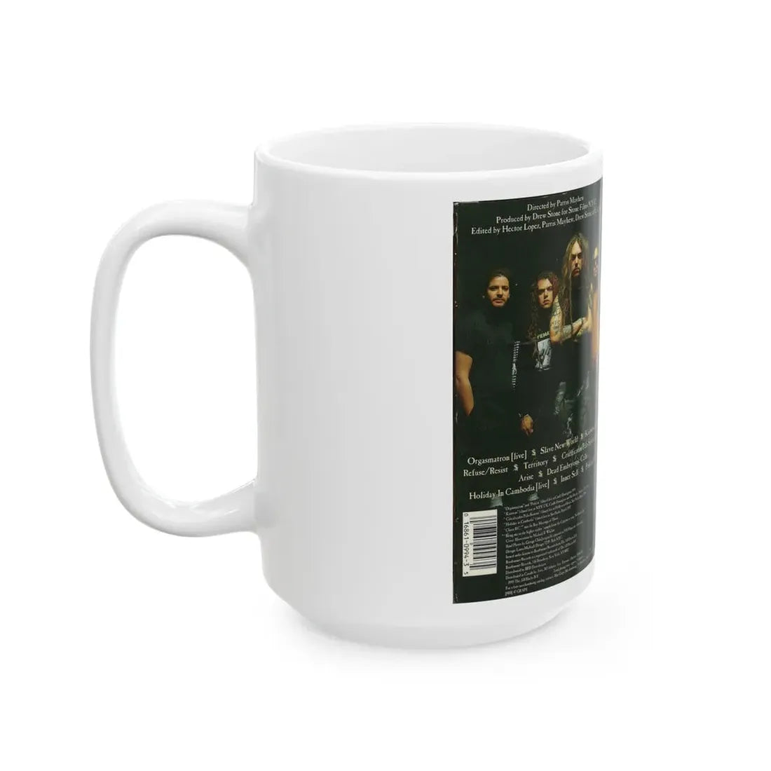 SEPULTURA THIRD WORLD CHAOS (VHS COVER) - White Coffee Mug - Go Mug Yourself