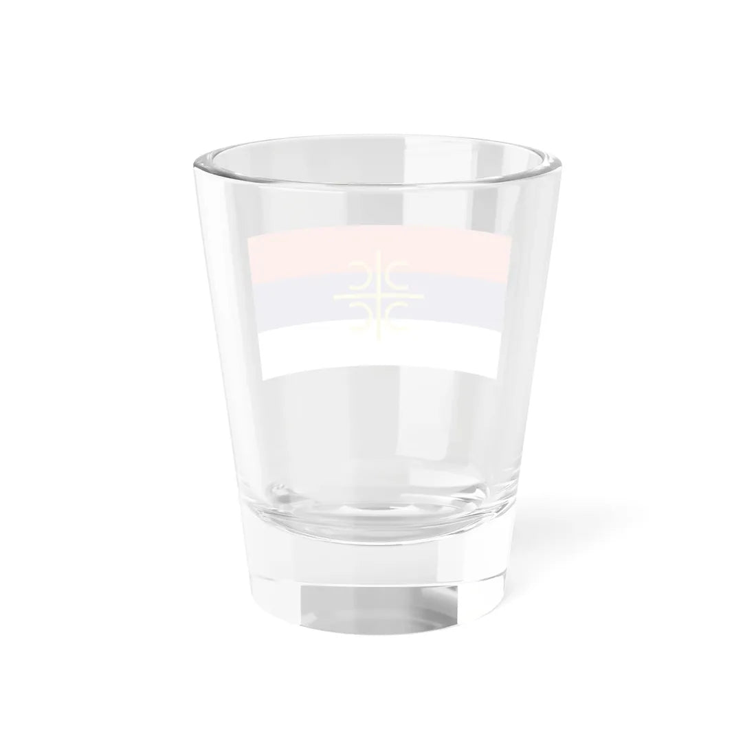 Serb flag with cross and firesteels (Serbia) Shot Glass 1.5oz - Go Mug Yourself