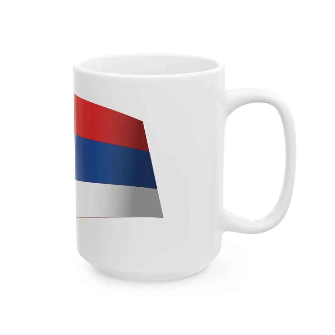 Serbia Flag - iconic waving (Serbia) White Coffee Mug - Go Mug Yourself