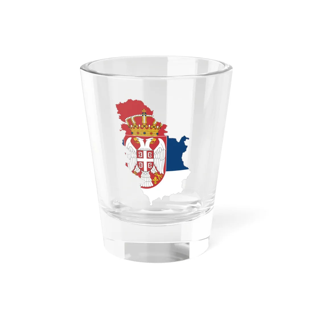 Serbia-Flagmap (Serbia) Shot Glass 1.5oz 1.5oz - Go Mug Yourself