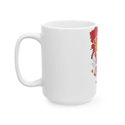 Serbia-Flagmap (Serbia) White Coffee Mug - Go Mug Yourself