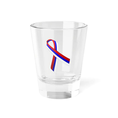 Serbia ribbon (Serbia) Shot Glass 1.5oz 1.5oz - Go Mug Yourself