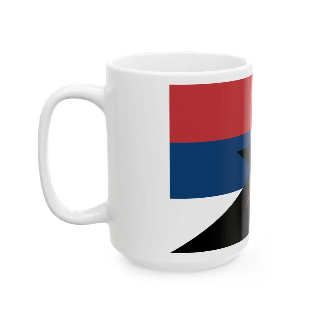 Serbian Anarchists flag (Serbia) White Coffee Mug - Go Mug Yourself