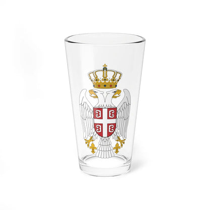 Serbian Eagle (Serbia) (Coat of Arms) Pint Glass 16oz 16oz - Go Mug Yourself