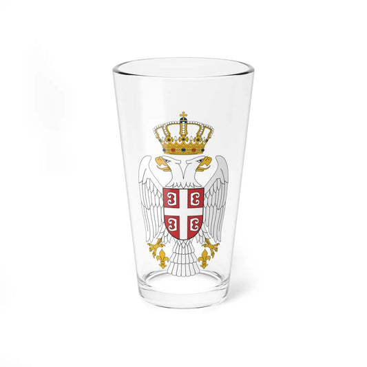 Serbian Eagle (Serbia) (Coat of Arms) Pint Glass 16oz 16oz - Go Mug Yourself