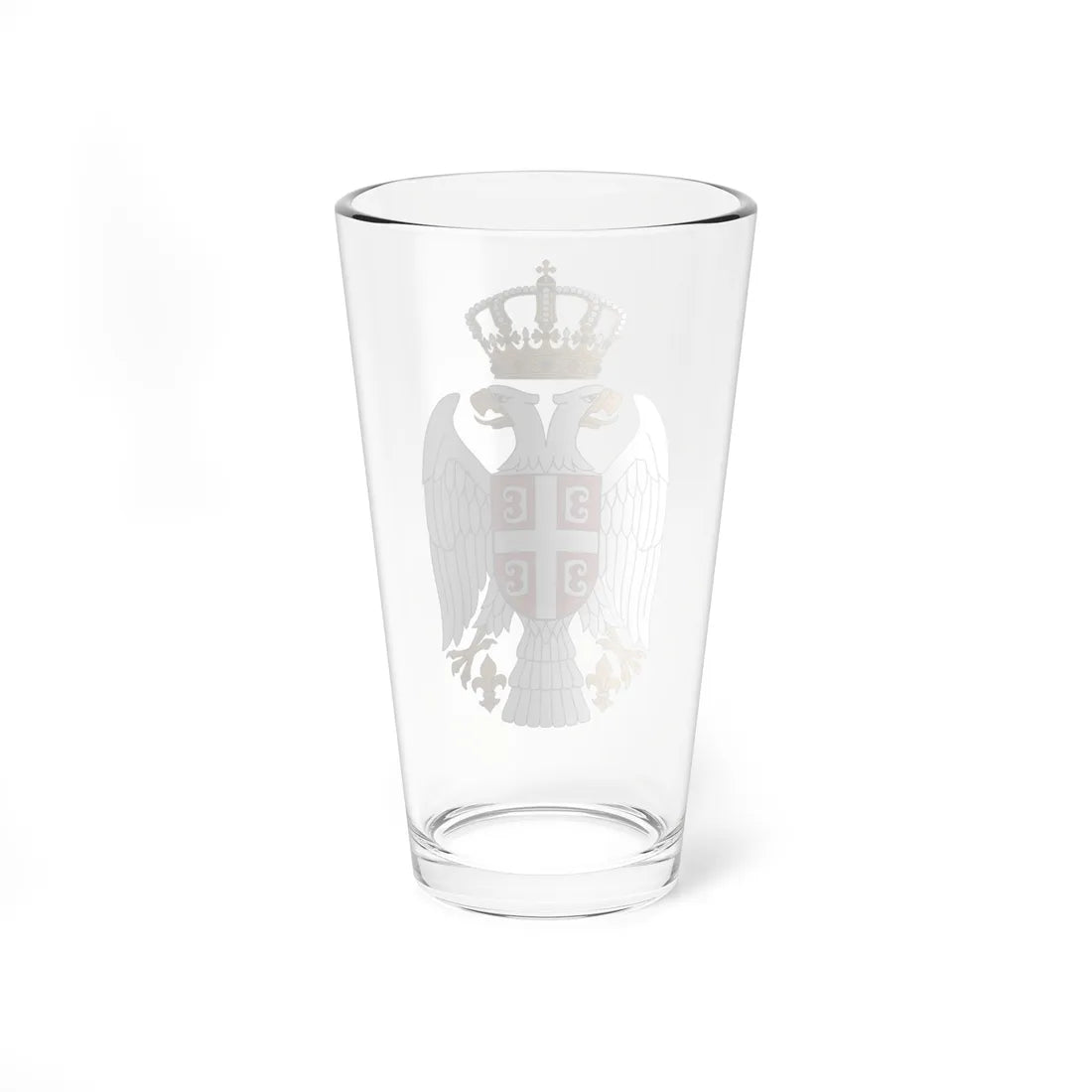 Serbian Eagle (Serbia) (Coat of Arms) Pint Glass 16oz - Go Mug Yourself