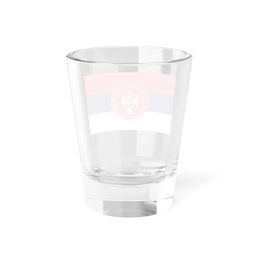 Serbian patriotic flag (Serbia) Shot Glass 1.5oz - Go Mug Yourself