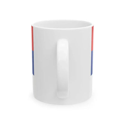 Serbian patriotic flag (Serbia) White Coffee Mug - Go Mug Yourself