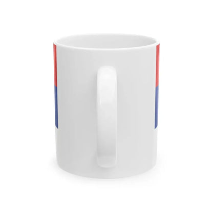 Serbian patriotic flag (Serbia) White Coffee Mug - Go Mug Yourself