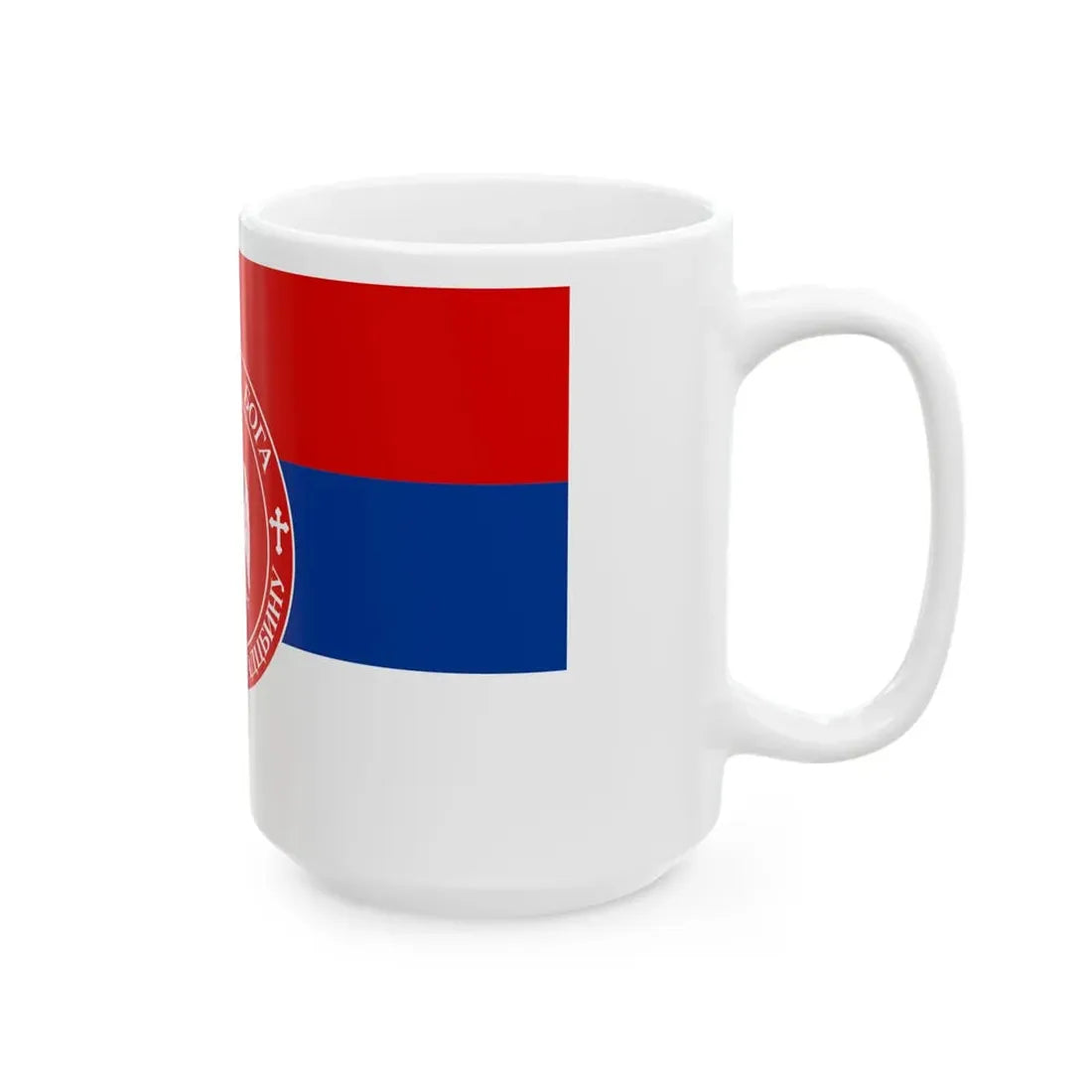 Serbian patriotic flag (Serbia) White Coffee Mug - Go Mug Yourself