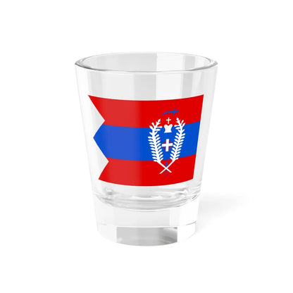 Serbian tricolor from the First Serbian Uprising (Serbia) Shot Glass 1.5oz 1.5oz - Go Mug Yourself
