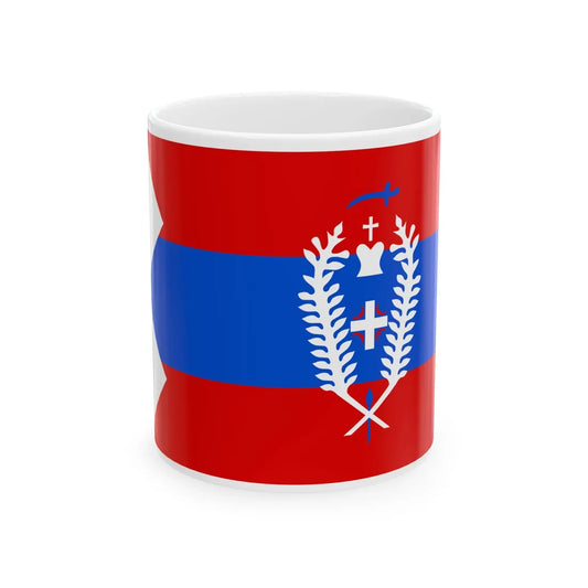 Serbian tricolor from the First Serbian Uprising (Serbia) White Coffee Mug 11oz - Go Mug Yourself