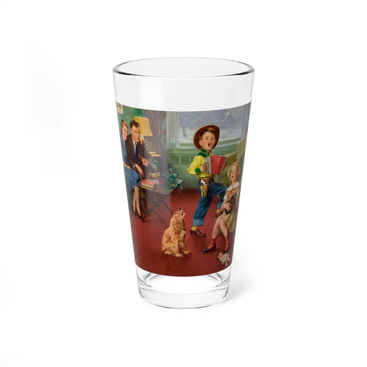 Serenade Time (Magazine Illustration) Pint Glass 16oz-16oz-Go Mug Yourself