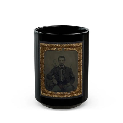 Sergeant B. F. Smith Of Company B, 52nd Virginia Infantry Regiment, And Company F, 1st Virginia Cavalry Regiment (U.S. Civil War) Black Coffee Mug 15oz - Go Mug Yourself