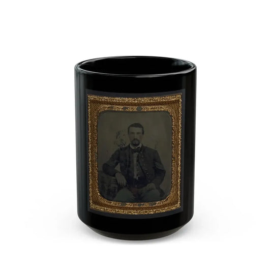 Sergeant B. F. Smith Of Company B, 52nd Virginia Infantry Regiment, And Company F, 1st Virginia Cavalry Regiment (U.S. Civil War) Black Coffee Mug 15oz - Go Mug Yourself