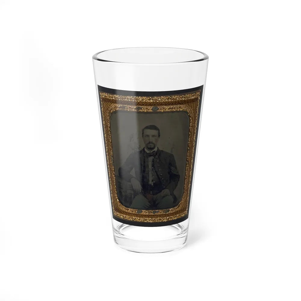 Sergeant B. F. Smith Of Company B, 52nd Virginia Infantry Regiment, And Company F, 1st Virginia Cavalry Regiment (U.S. Civil War) Pint Glass 16oz-16oz-Go Mug Yourself