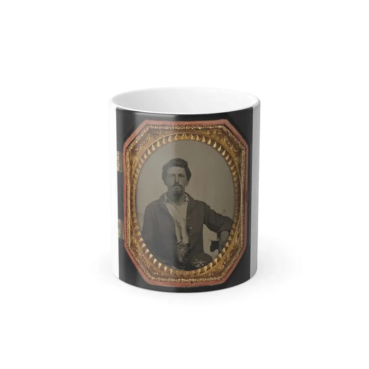 Sergeant Philip Almeron Faatz of Co. K and Co. A, 3Rd New York Light Artillery Battery, in Uniform With Co. K Kepi (U.S. Civil War) Color Changing Coffee Mug 11oz Default Title 11oz - Go Mug Yourself