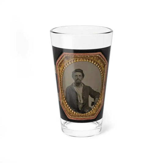 Sergeant Philip Almeron Faatz Of Co. K And Co. A, 3rd New York Light Artillery Battery, In Uniform With Co. K Kepi (U.S. Civil War) Pint Glass 16oz 16oz - Go Mug Yourself