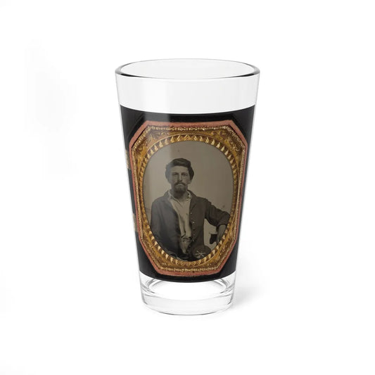 Sergeant Philip Almeron Faatz Of Co. K And Co. A, 3rd New York Light Artillery Battery, In Uniform With Co. K Kepi (U.S. Civil War) Pint Glass 16oz-16oz-Go Mug Yourself