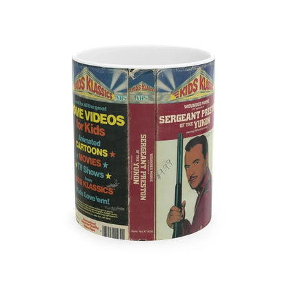 SERGEANT PRESTON OF THE YUKON WOUNDED MOUSE (VHS COVER) - White Coffee Mug 11oz - Go Mug Yourself