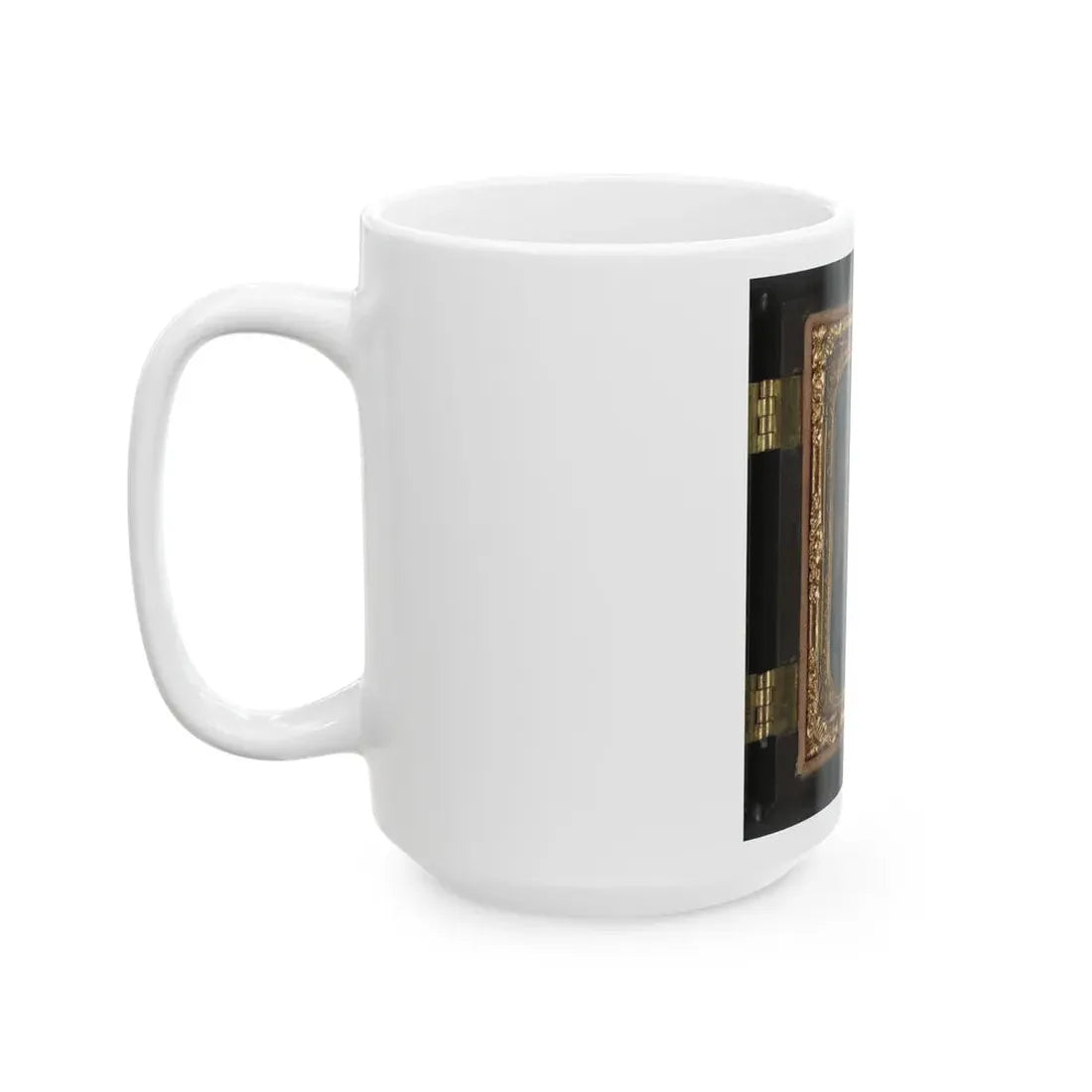 Sergeant William T. Biedler, 16 Years Old, Of Company C, Mosby's Virginia Cavalry Regiment With Flintlock Musket (U.S. Civil War) White Coffee Mug - Go Mug Yourself