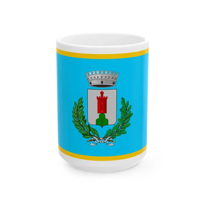 Serramazzoni-Bandiera (Italy) White Coffee Mug 15oz - Go Mug Yourself