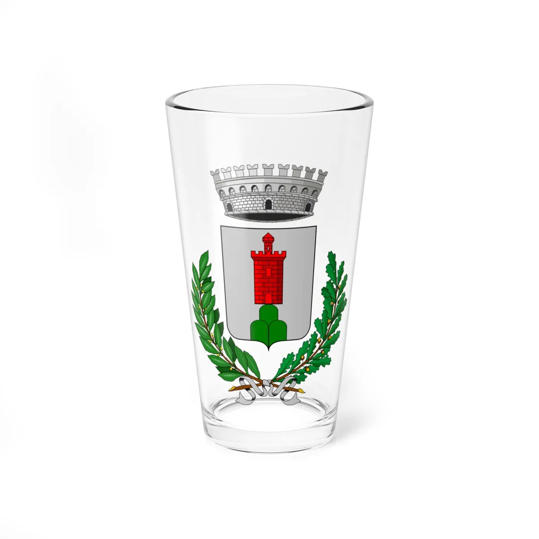 Serramazzoni-Stemma (Italy) (Coat of Arms) Pint Glass 16oz 16oz - Go Mug Yourself