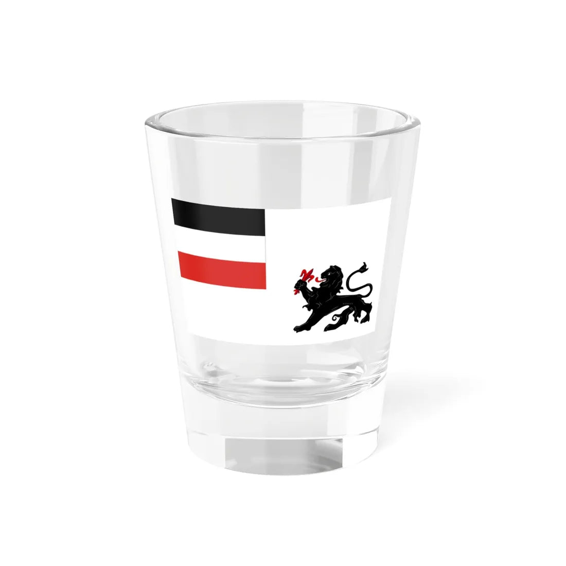 Service flag of German New Guinea (Guinea) Shot Glass 1.5oz 1.5oz - Go Mug Yourself