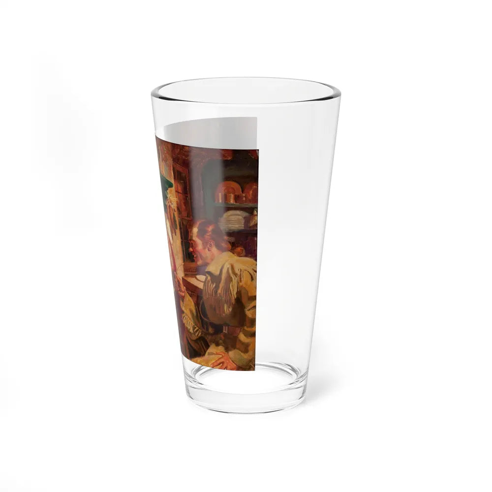 Serving Soup (Magazine Illustration) Pint Glass 16oz-Go Mug Yourself