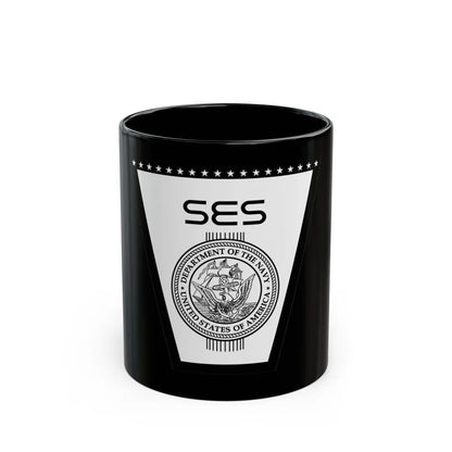 SES (U.S. Navy) Black Coffee Mug-11oz-Go Mug Yourself